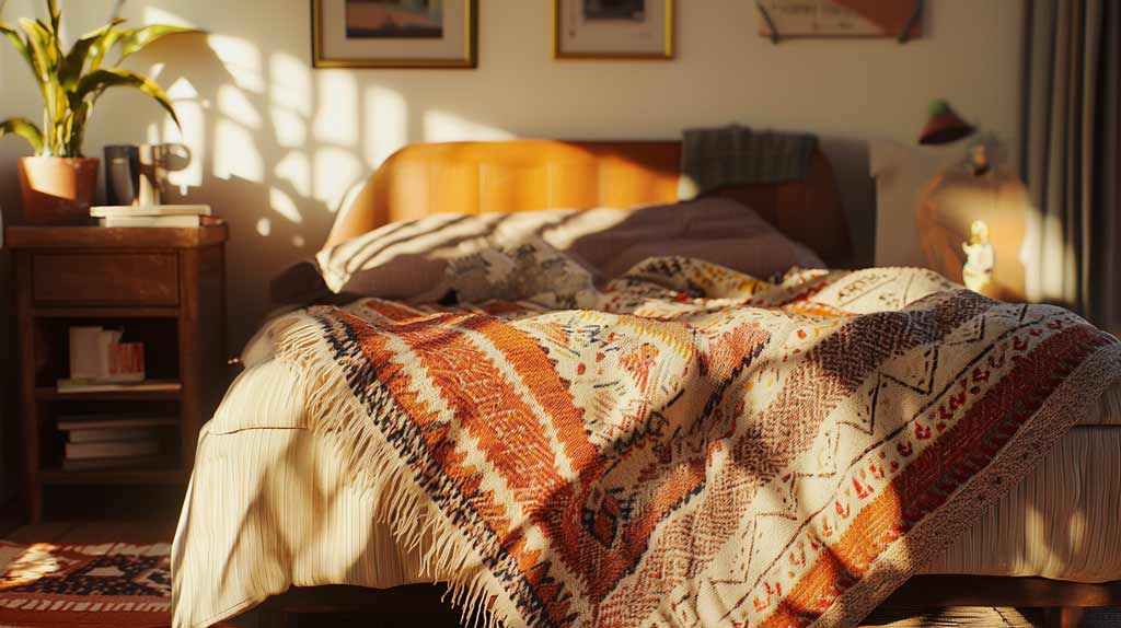 unique pendleton sherpa blankets for boho room decor ideas