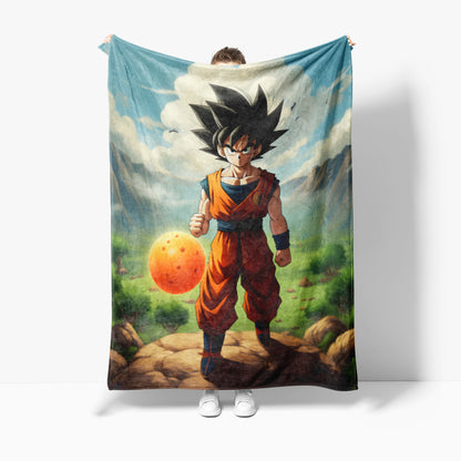 Dragon Ball Z Saga Mink Sherpa Blanket