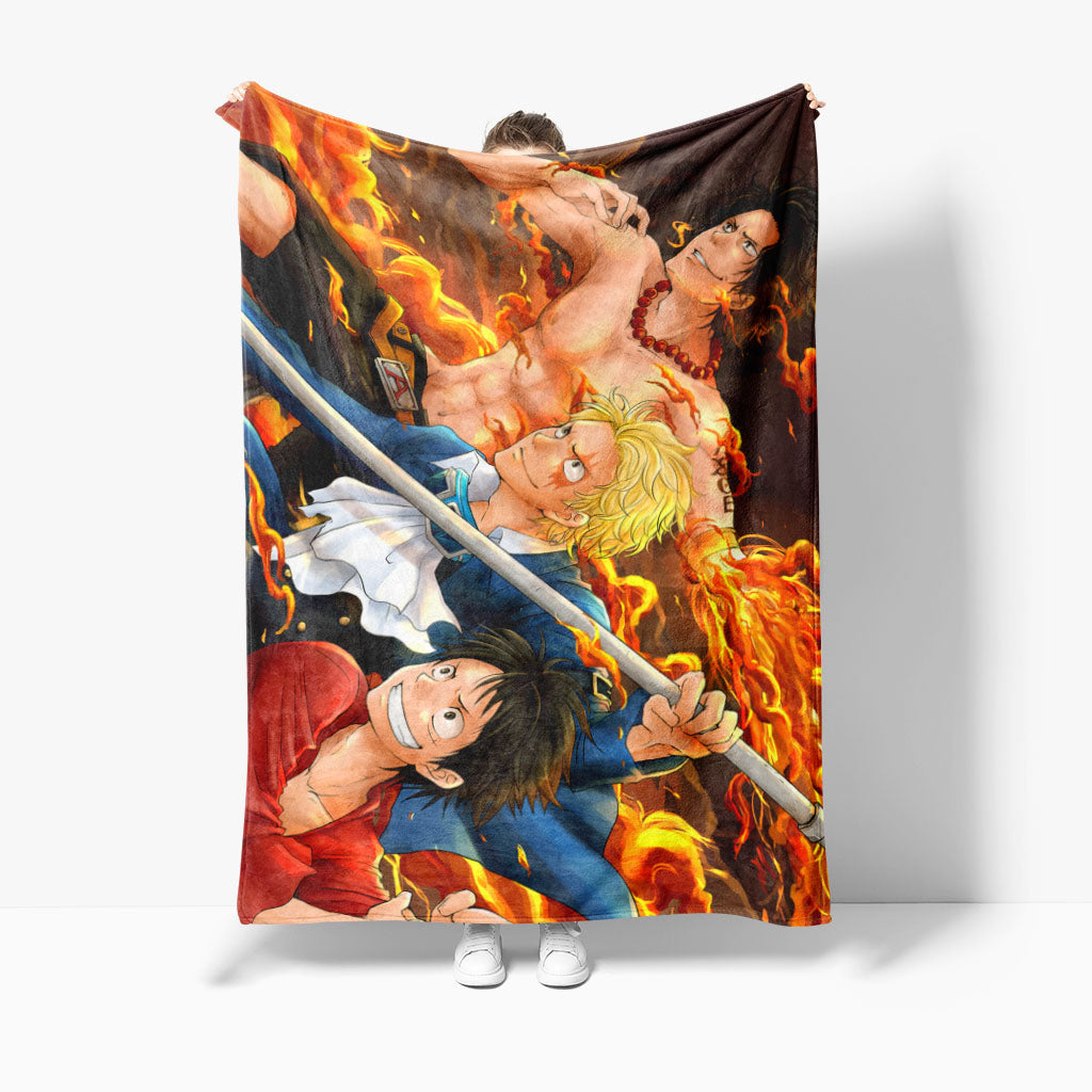 ONE PIECE Cheap Fleece Blankets - Treasure Hunt Design