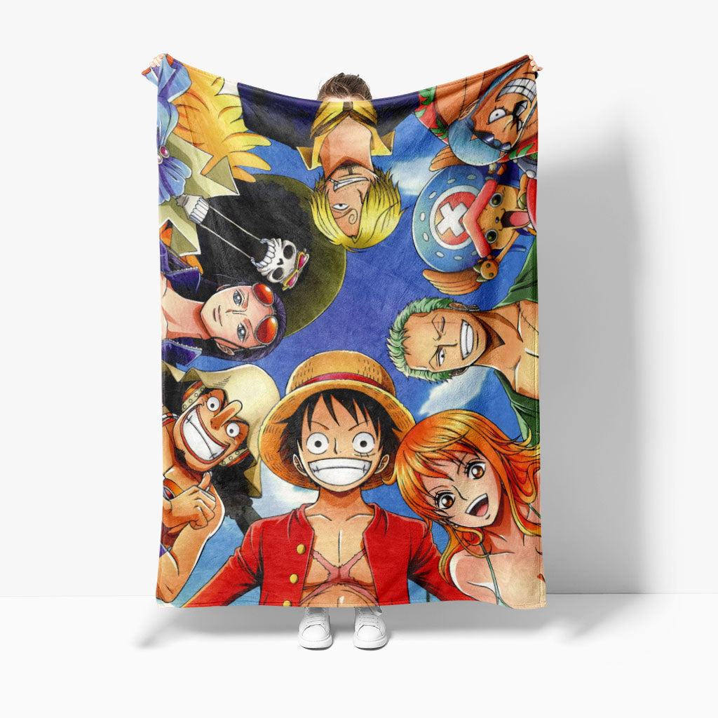 ONE PIECE Cheap Fleece Blankets - Treasure Hunt Design