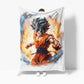 Goku Super Saiyan Black Sherpa Blanket