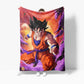 Couverture polaire Sherpa de haute qualité pour les fans de Goku.