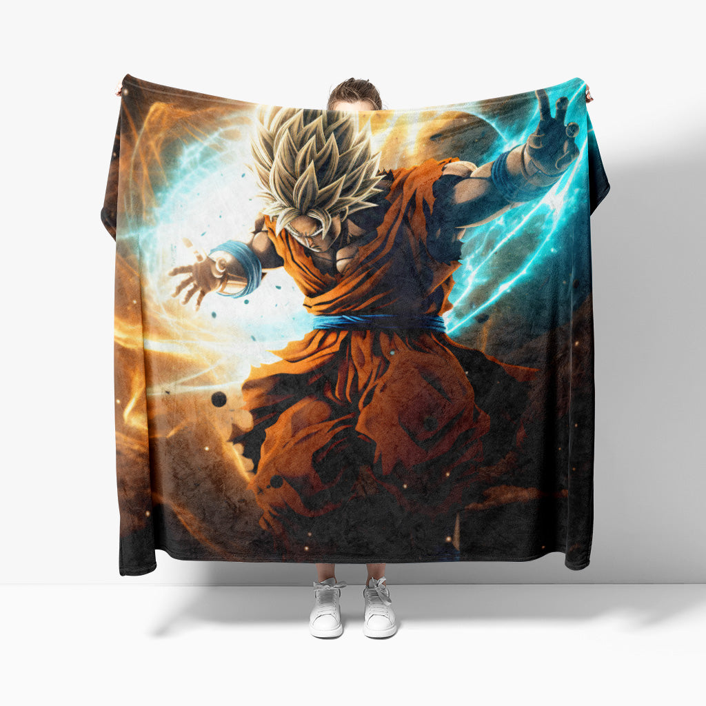 Dragon Ball Z Saga Mink Sherpa Blanket